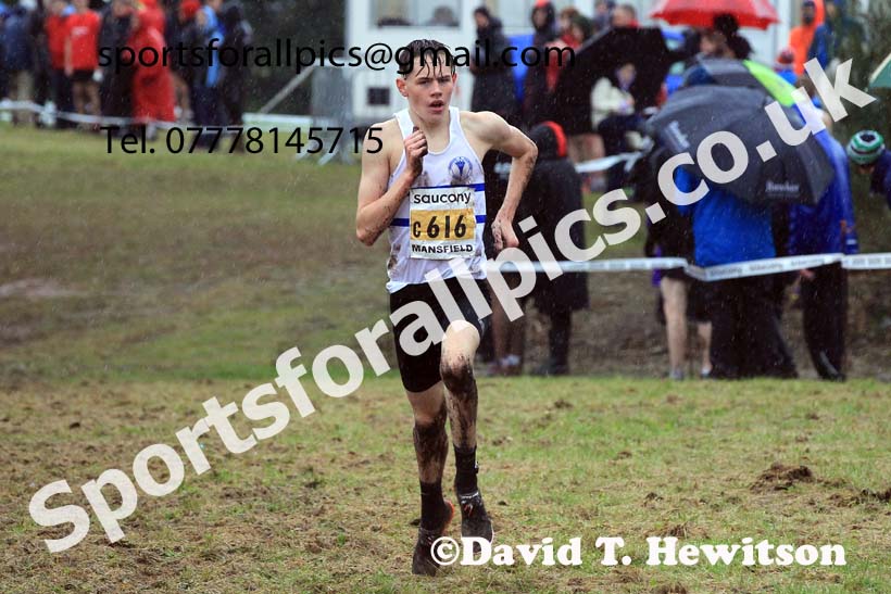 Mens Under-17s 2023 National Cross Country Relays, Berry Hill Park, Mansfield.  Photo: David T. Hewitson/Sports for All Pics